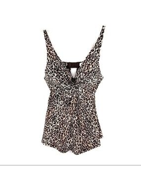 EUC-Victoria Secret Very Sexy Leopard Plunging Push Up Bra CamisoleTop Size 34B